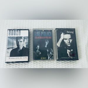 Sting The Police Cassette tape lot of 3